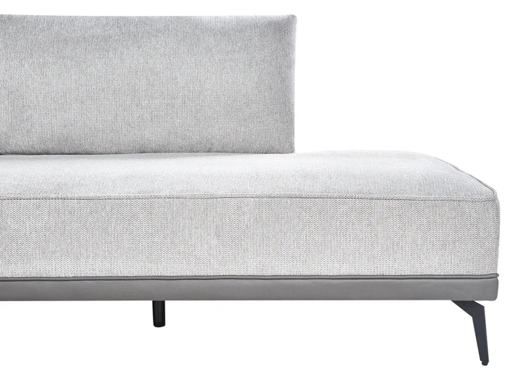 Corner Sofa 3 Seater Fabric Light Grey Right Hand Deaneen