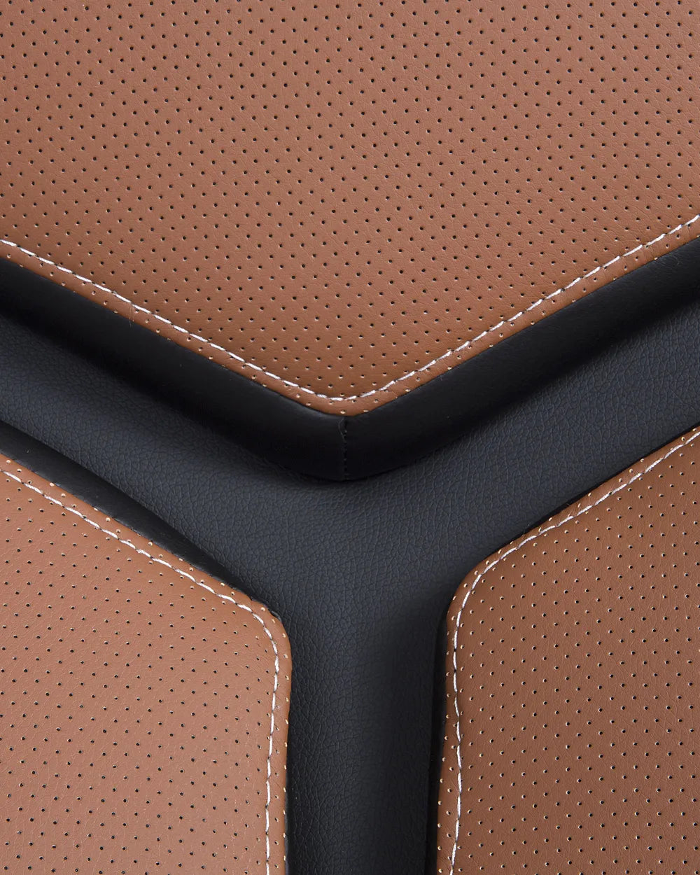 Office Chair Brown Smooth Rolling Castors Azteca