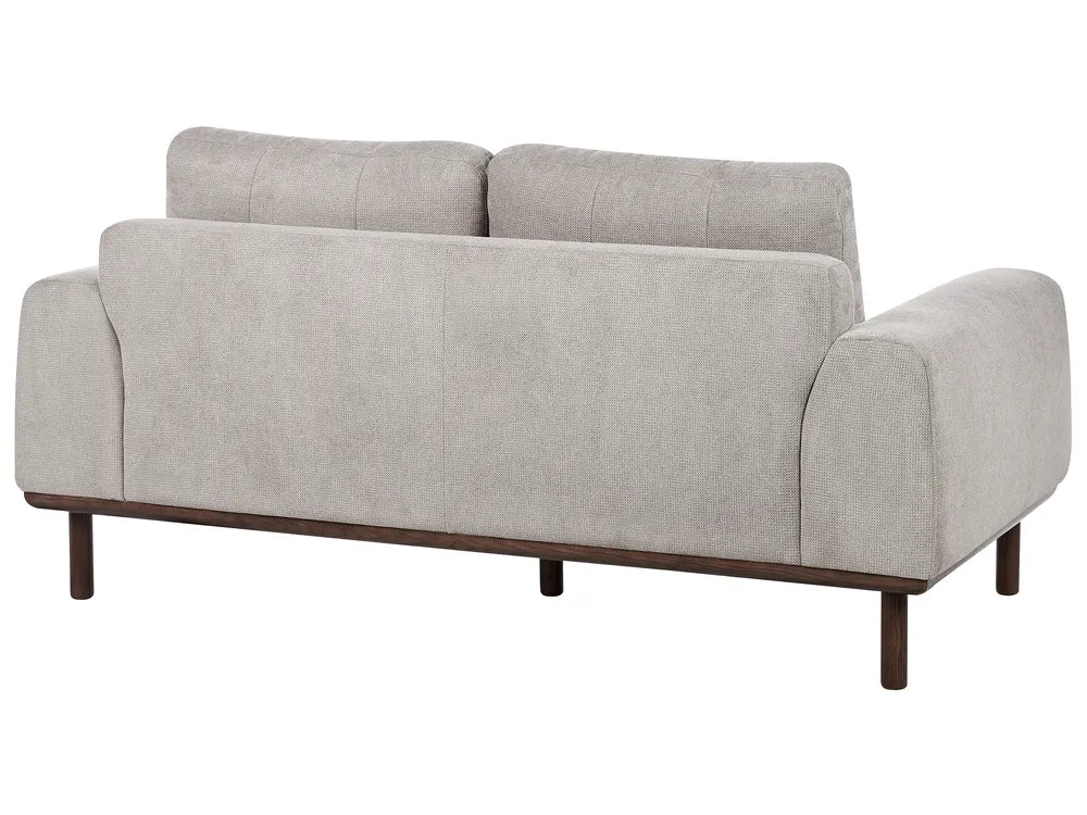 Sofa 2 Seater Fabric Light Grey Demacio