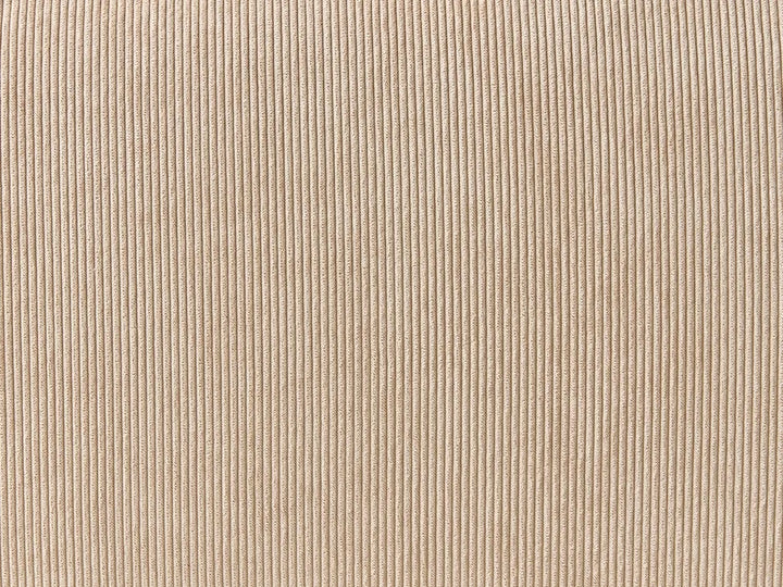 Corner Sofa 3 Seater Corduroy Beige Left Hand Rafael
