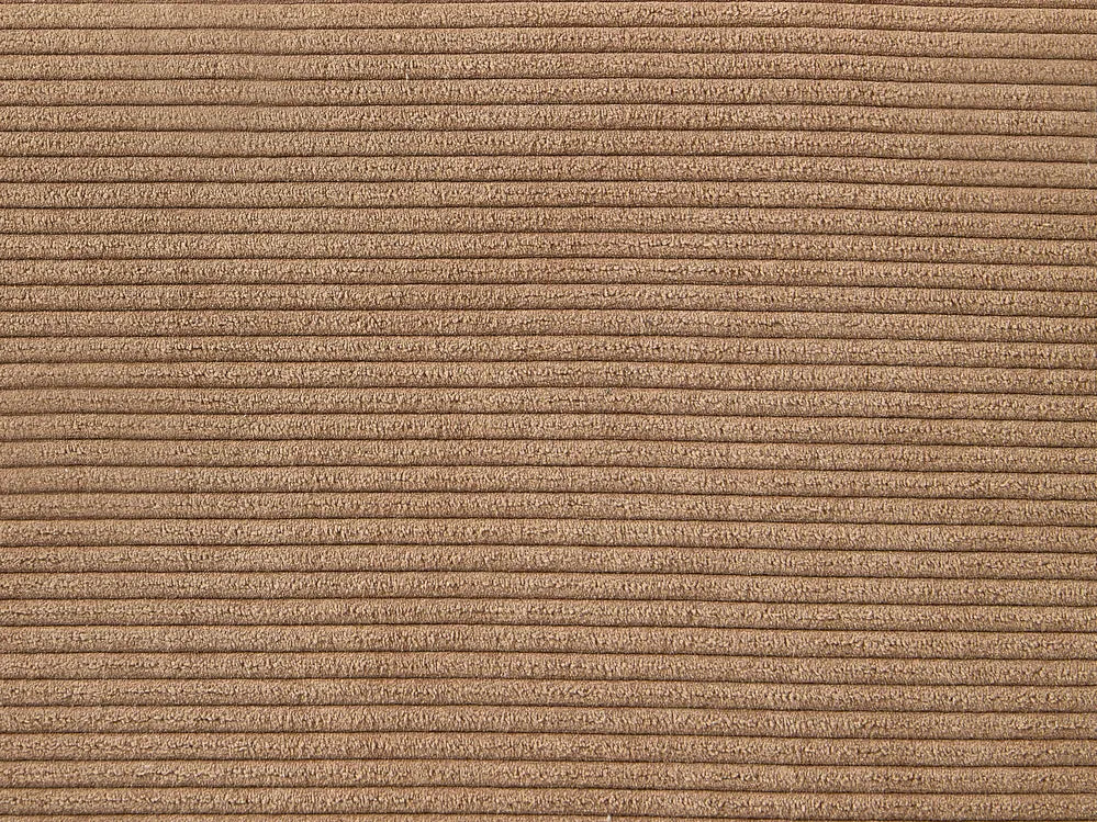 Corner Sofa 4 Seater Corduroy Brown Left Hand Flexa