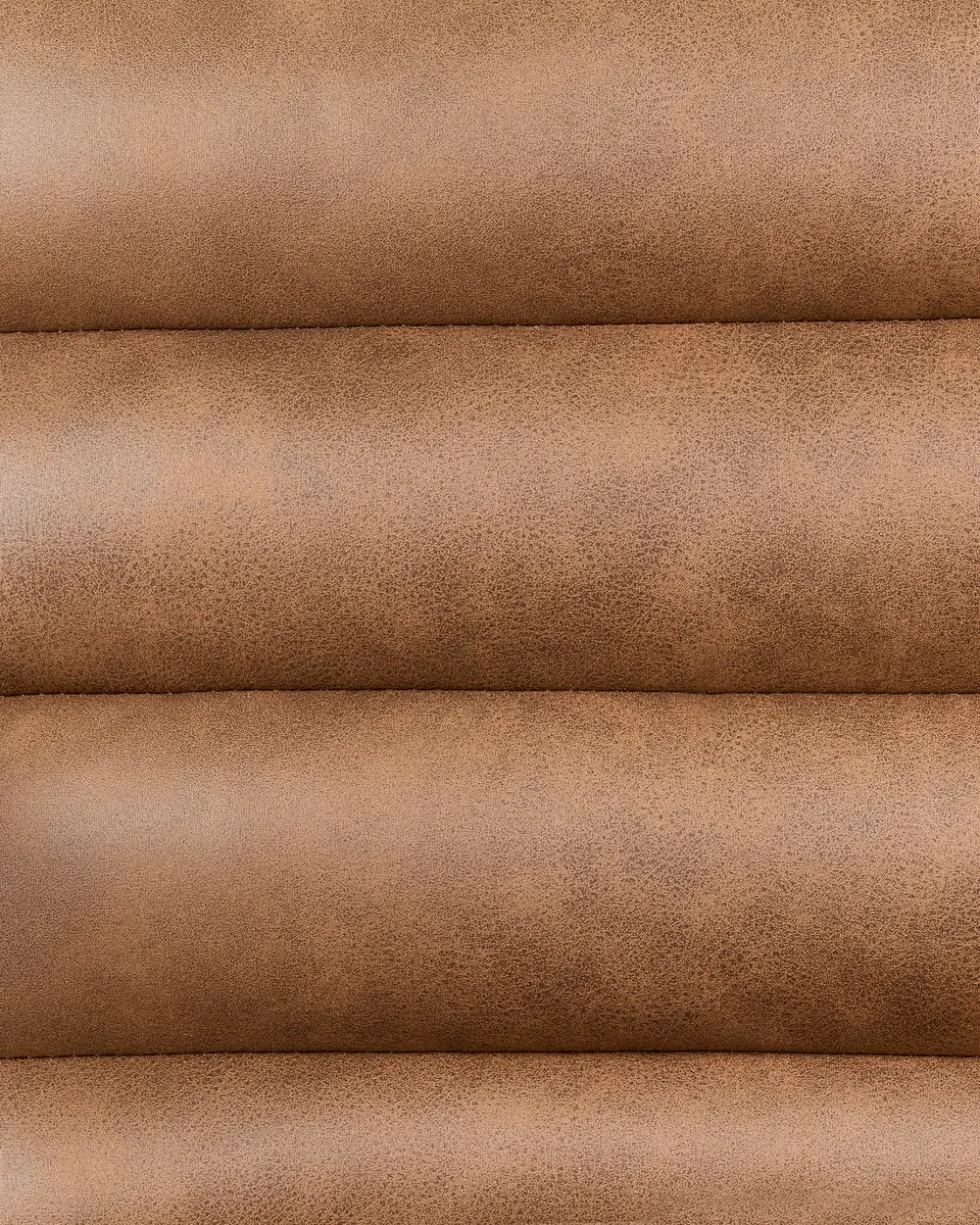 Armchair Faux Leather Brown Poly