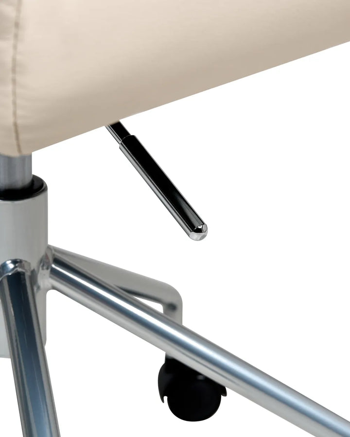 Desk Chair Faux Leather Off-White Marama