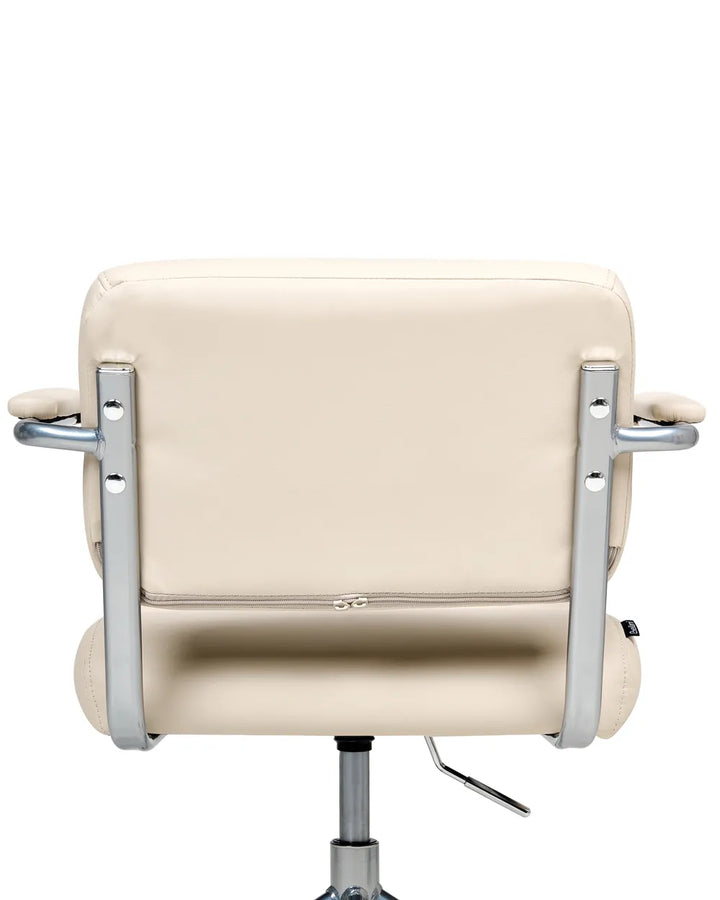 Desk Chair Faux Leather Off-White Marama