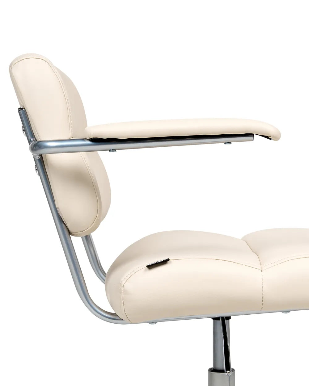 Desk Chair Faux Leather Off-White Marama