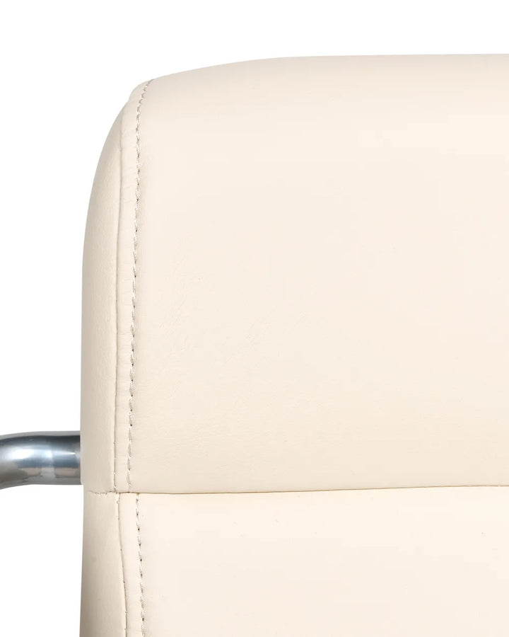Desk Chair Faux Leather Off-White Marama