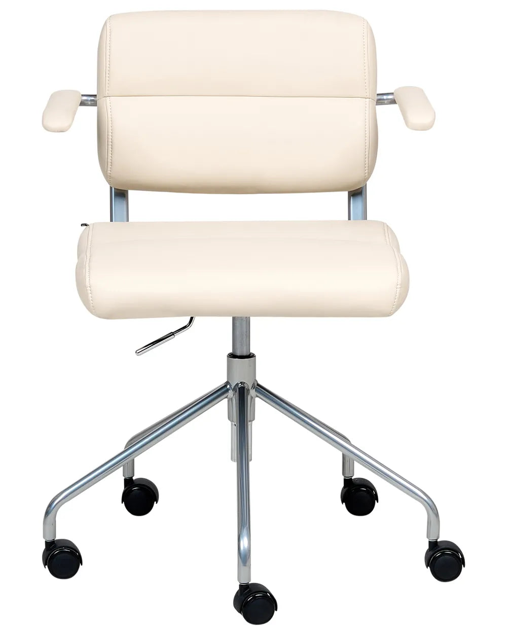 Desk Chair Faux Leather Off-White Marama