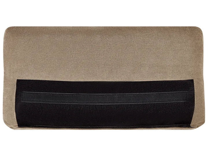 Sofa 3 Seater Fabric Light Brown Raimund
