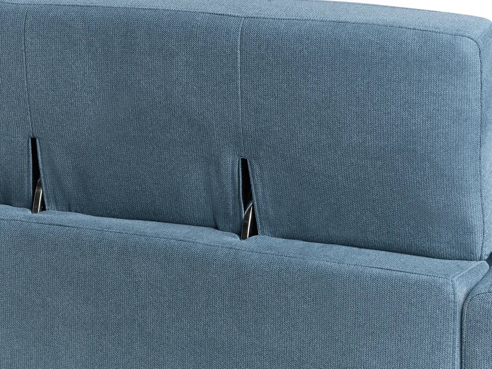 Sofa 3 Seater Fabric Blue Maeesha