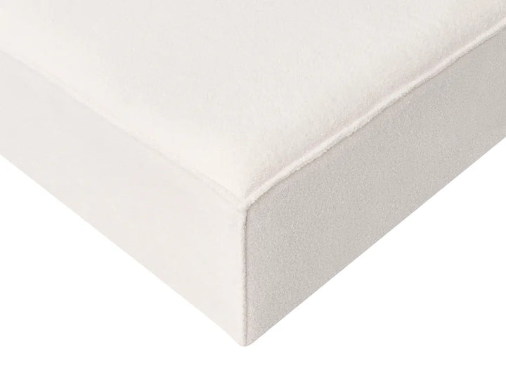 Modular Corner Sofa 2 Seater Boucle Off-White with Ottoman Left Hand Oakham