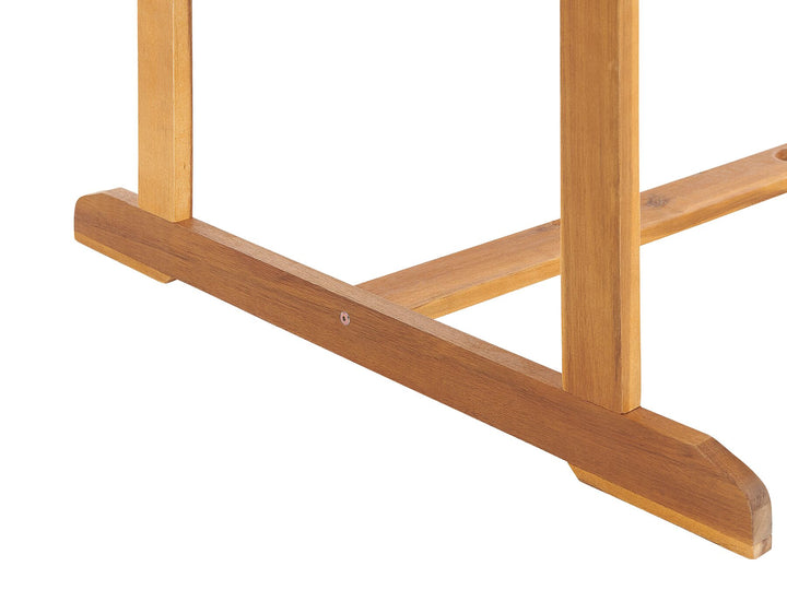 Maui Extending Garden Dining Table 160/220 cm 100 cm Acacia Wood Light Brown
