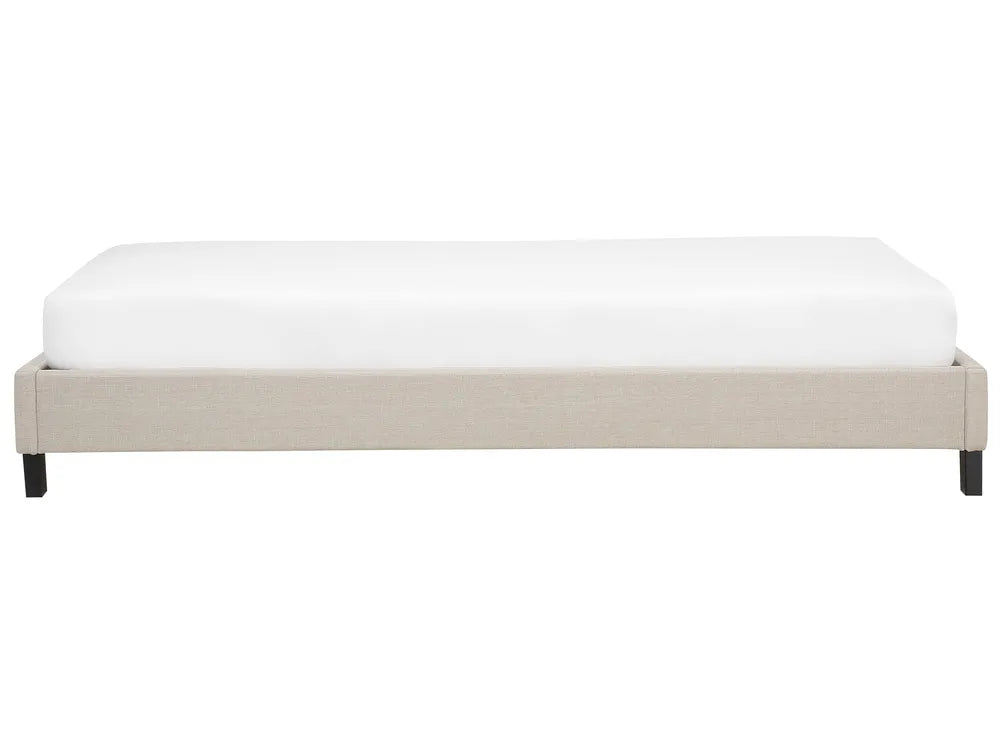 Bed without Headboard Fabric 90 x 200 cm (EU Single) Beige Malina
