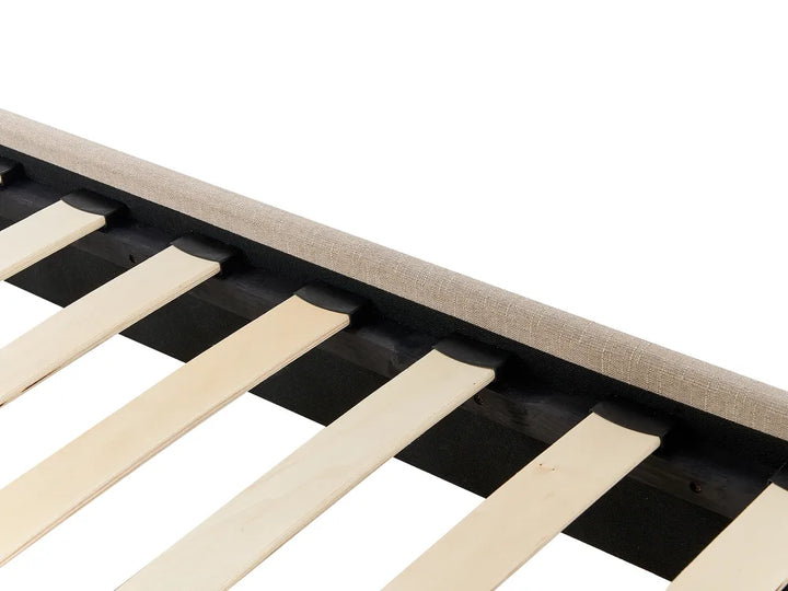 Bed without Headboard Fabric 90 x 200 cm (EU Single) Beige Malina