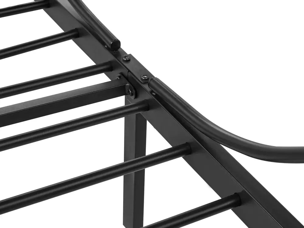 Four Poster Bed Metal 90 x 200 cm (EU Single) Black Zelai
