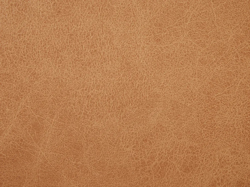 Bed Faux Leather 140 x 200 cm (EU Double) Golden Brown Besan