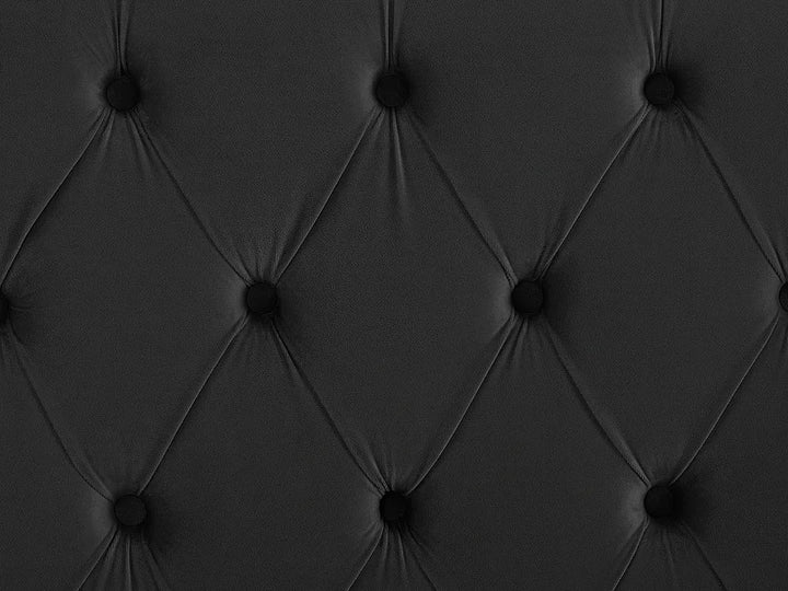 Bed Velvet 160 x 200 cm (EU King Size) Black Harlow
