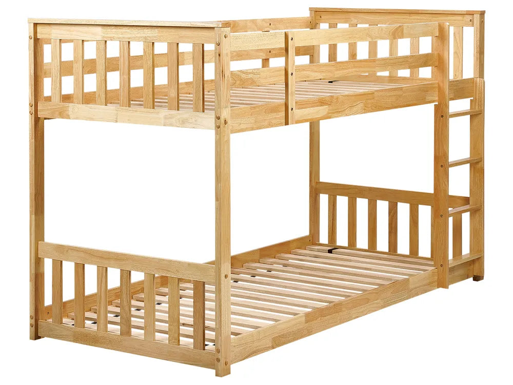 Bunk Bed Wood 90 x 200 cm (EU Single) Light Brown Ambur