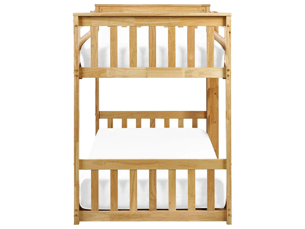 Bunk Bed Wood 90 x 200 cm (EU Single) Light Brown Ambur
