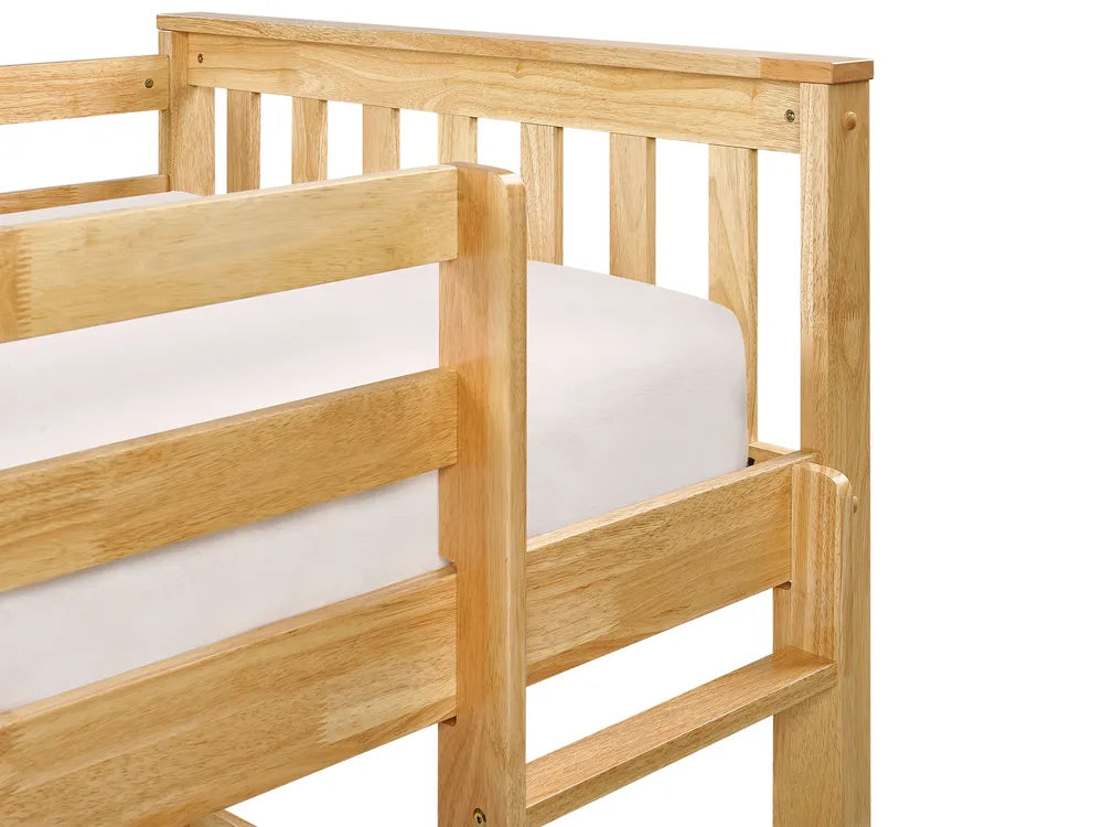 Bunk Bed Wood 90 x 200 cm (EU Single) Light Brown Ambur