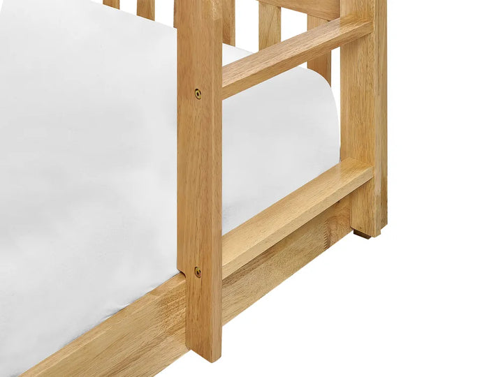Bunk Bed Wood 90 x 200 cm (EU Single) Light Brown Ambur