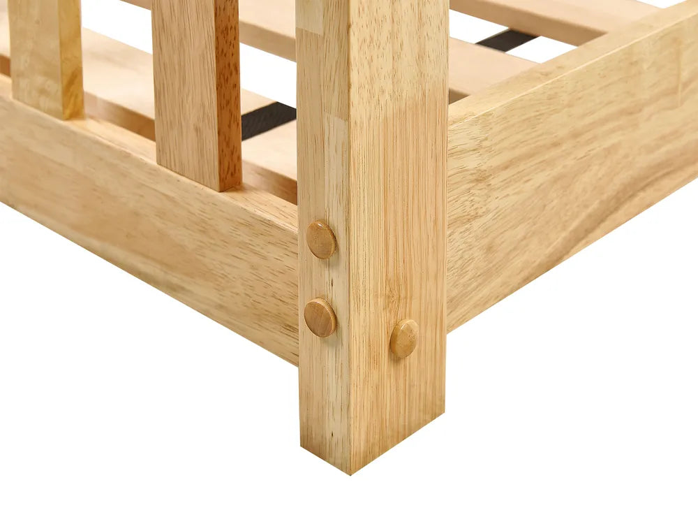 Bunk Bed Wood 90 x 200 cm (EU Single) Light Brown Ambur