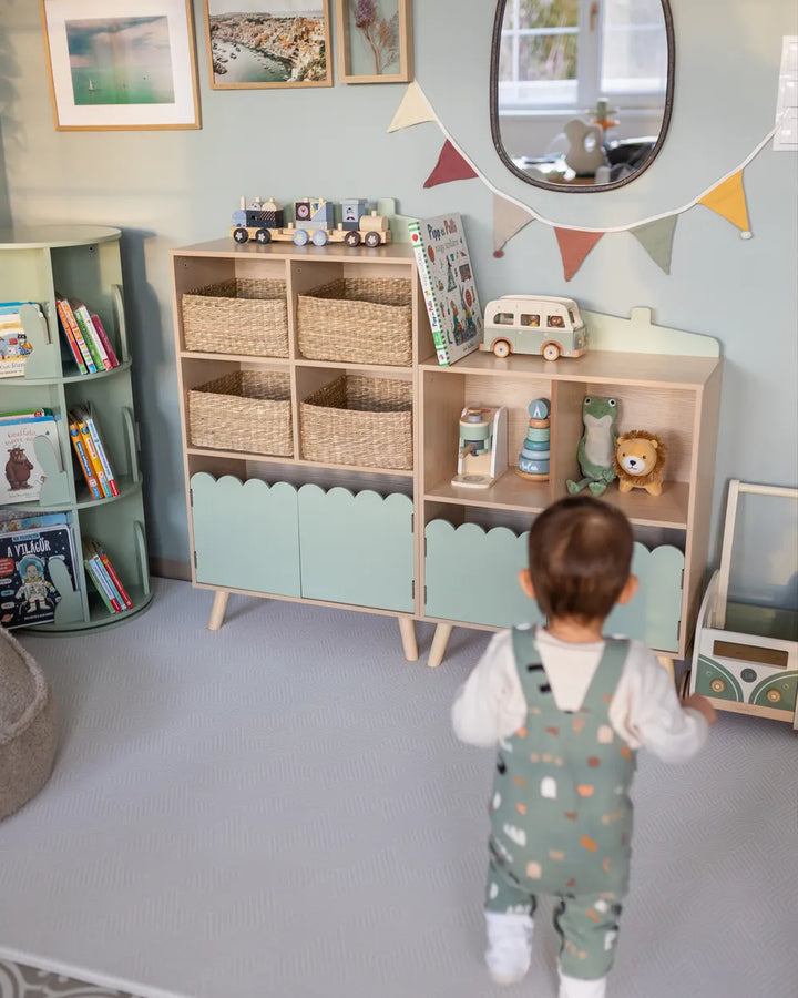 Shelving Unit 86 cm Light Green Bayze