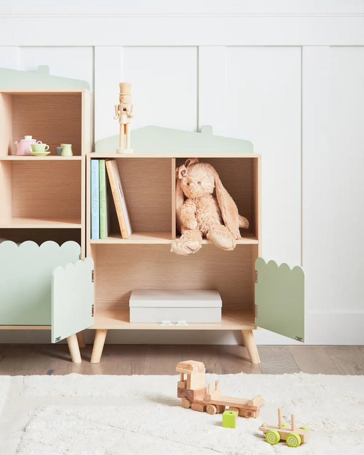 Shelving Unit 86 cm Light Green Bayze