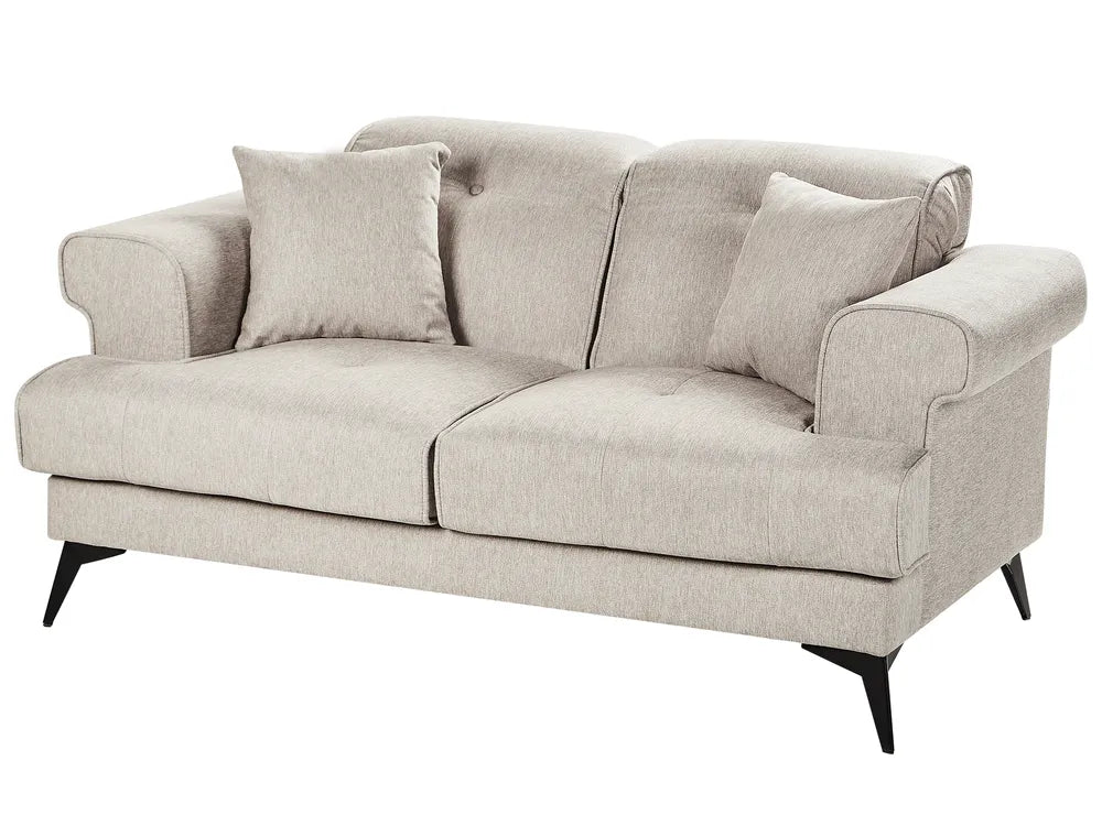 Sofa 2 Seater Fabric Taupe Jimeny