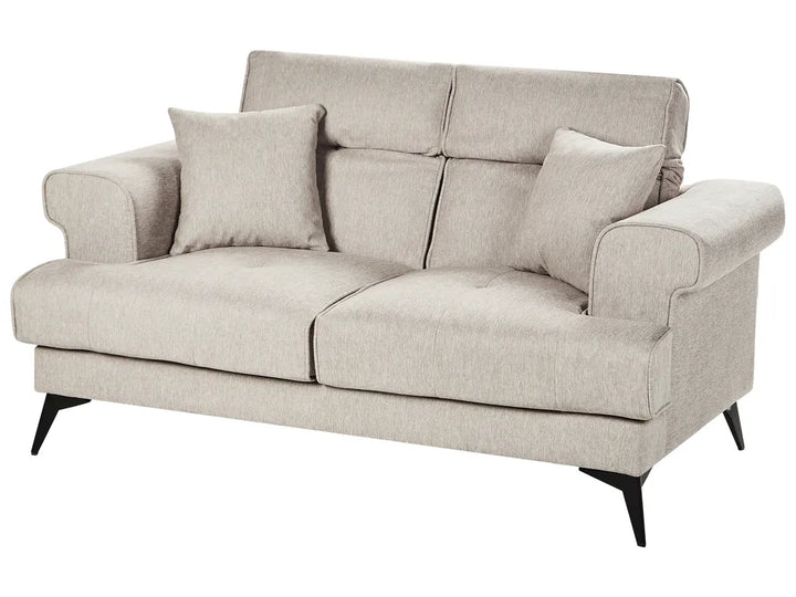 Sofa 2 Seater Fabric Taupe Jimeny
