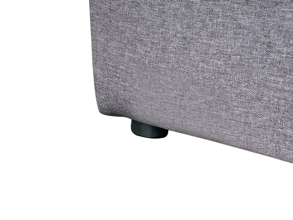 Ottoman Bed Fabric 180 x 200 cm (EU Super King) Dark Grey Ambrey