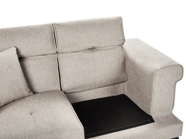 Sofa 2 Seater Fabric Taupe Jimeny