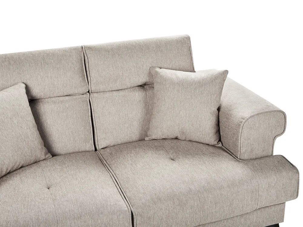 Sofa 2 Seater Fabric Taupe Jimeny