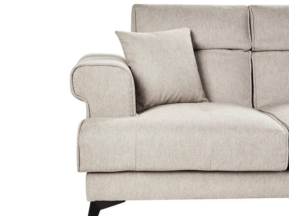 Sofa 2 Seater Fabric Taupe Jimeny