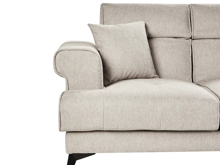 Sofa 2 Seater Fabric Taupe Jimeny