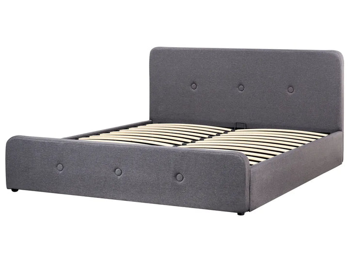 Ottoman Bed Fabric 180 x 200 cm (EU Super King) Dark Grey Ambrey