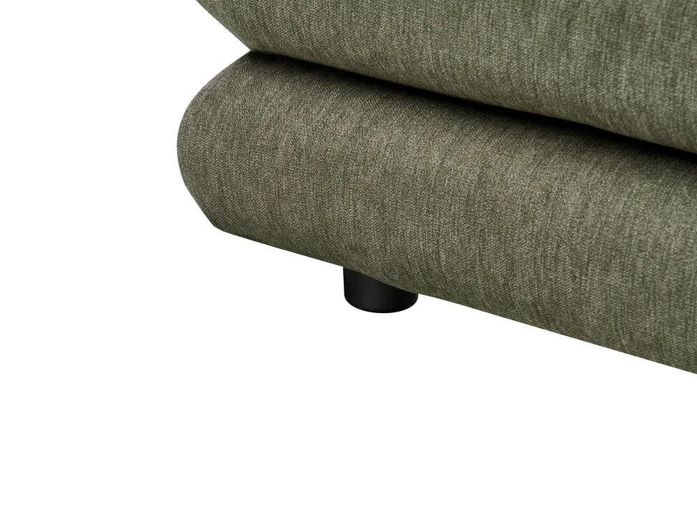 Bed Faux Linen 180 x 200 cm (EU Super King) Green Suhavi
