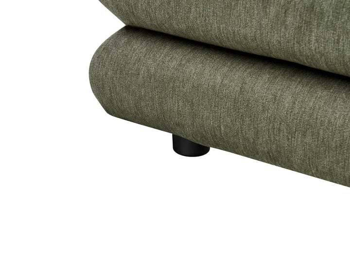 Bed Faux Linen 180 x 200 cm (EU Super King) Green Suhavi