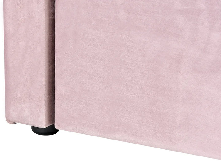 Trundle Bed Velvet 90 x 200 cm (EU Single) Pink Beckett