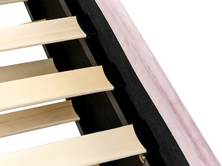 Trundle Bed Velvet 90 x 200 cm (EU Single) Pink Beckett