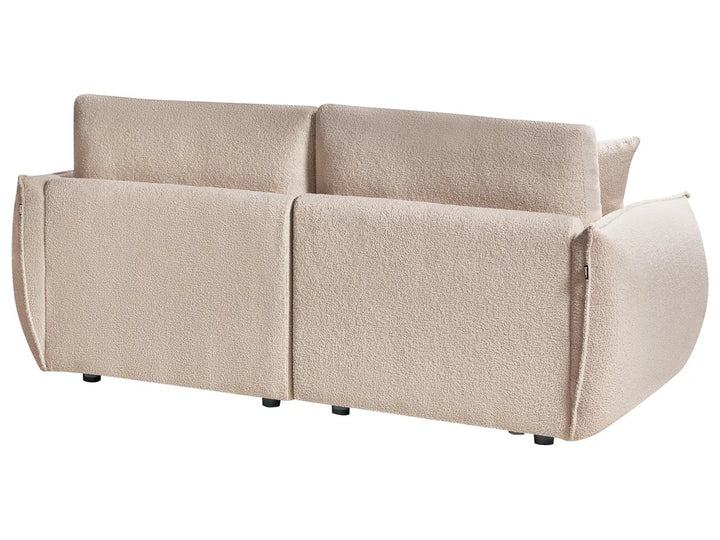 Modular Sofa 2 Seater Boucle Beige Leiani