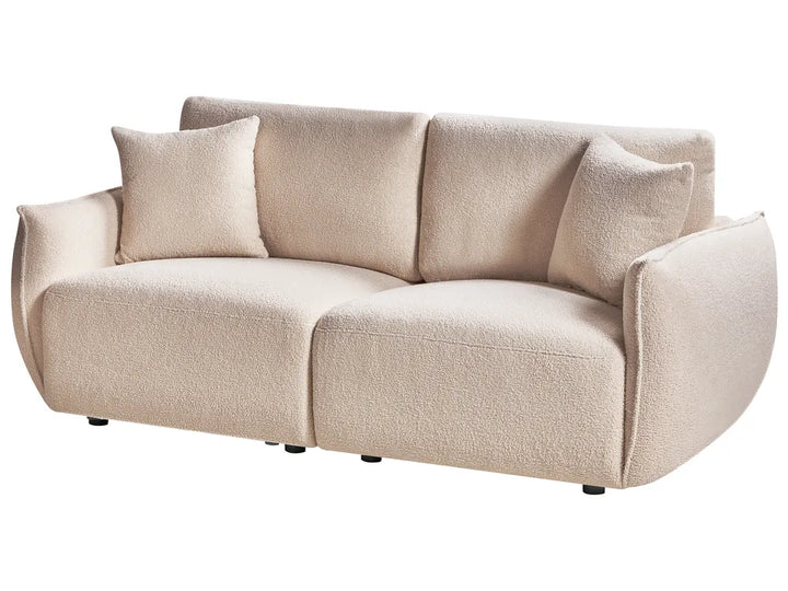Modular Sofa 2 Seater Boucle Beige Leiani