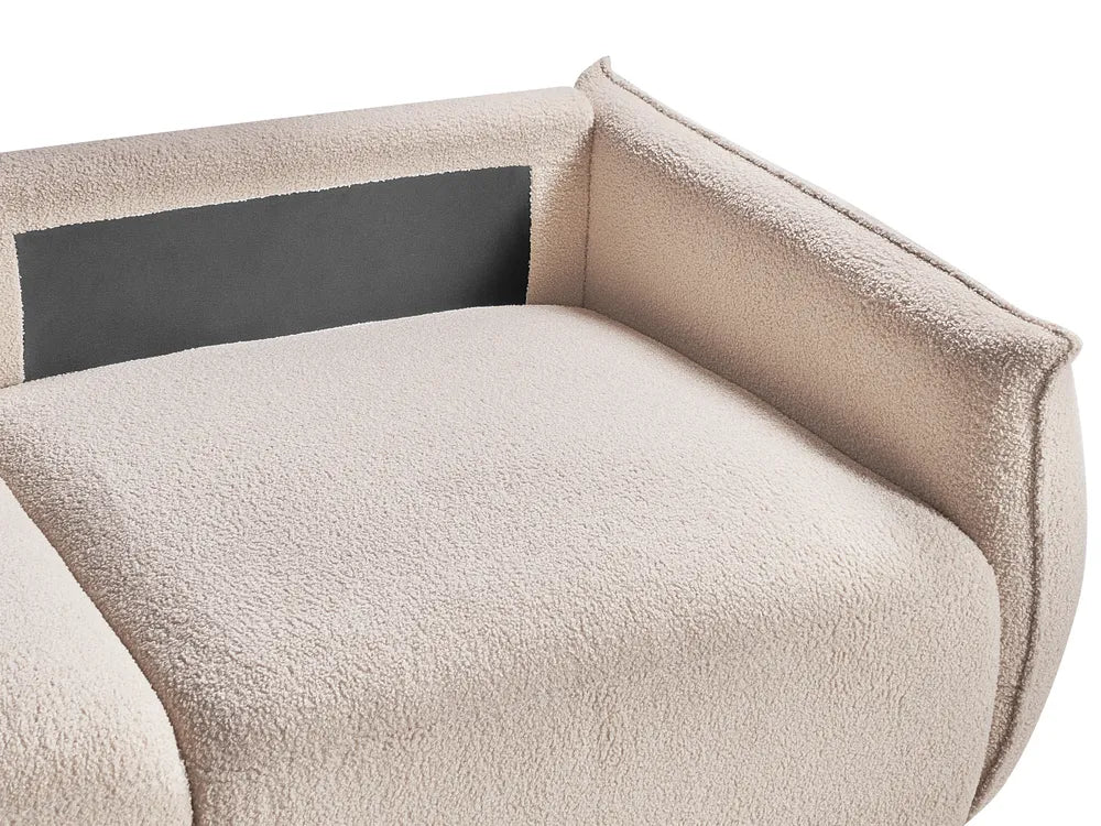 Modular Sofa 2 Seater Boucle Beige Leiani