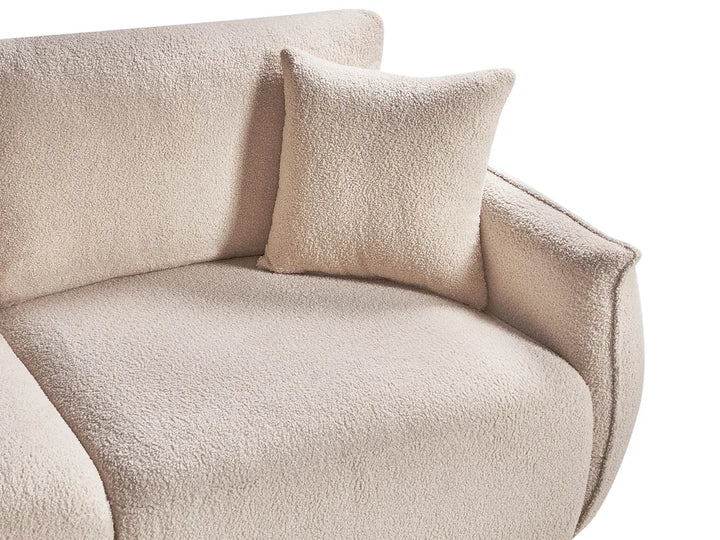 Modular Sofa 2 Seater Boucle Beige Leiani