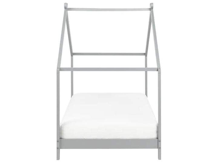 Kids Bed House Pine Wood 90 x 200 cm (EU Single) Grey Dart