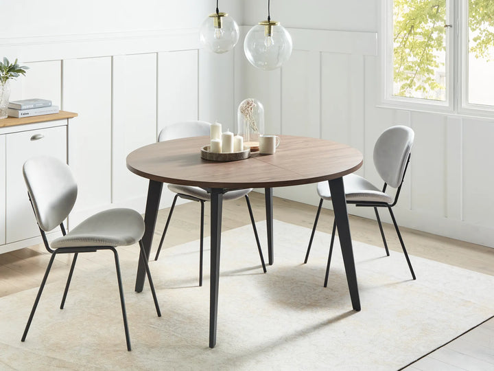 Extending Dining Table Dark Brown 120/150 cm 120 cm Alvie