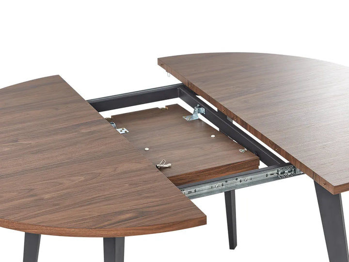 Extending Dining Table Dark Brown 120/150 cm 120 cm Alvie