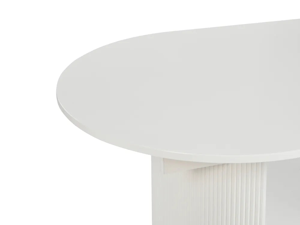 Extending Dining Table White 160/200 cm 90 cm Artemisia