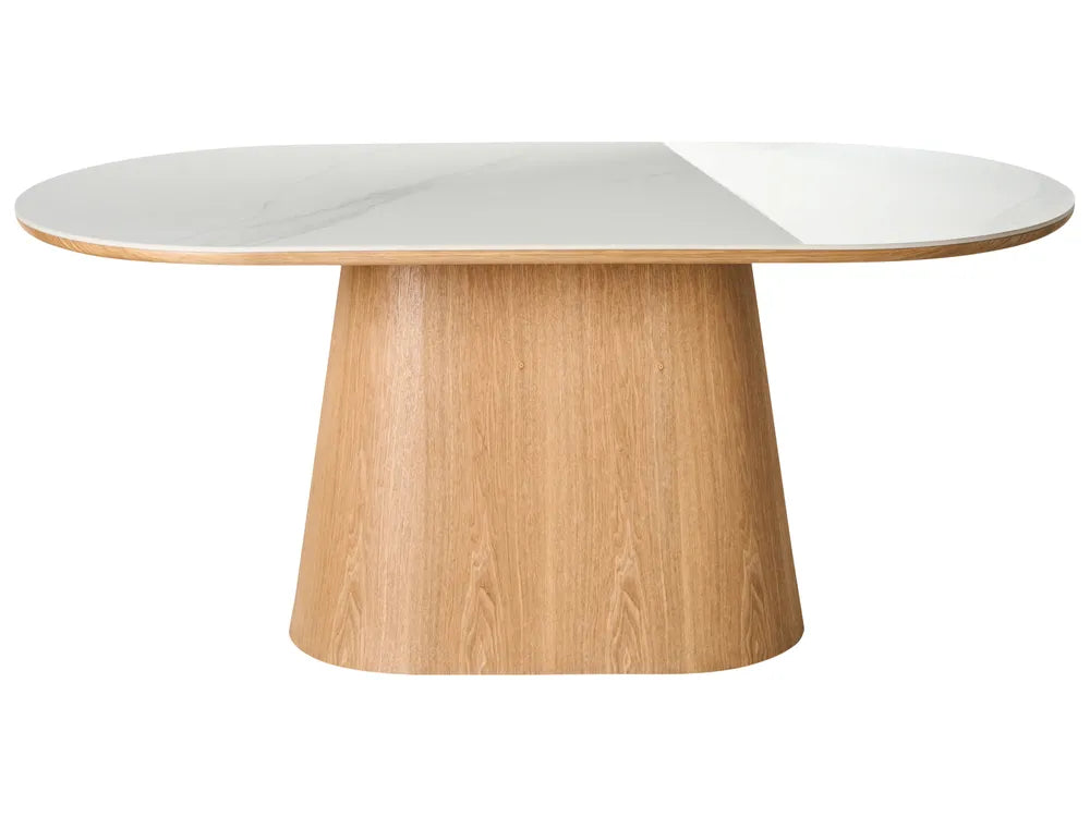 Dining Table Light Ash Wood 180 cm 90 cm Sacha