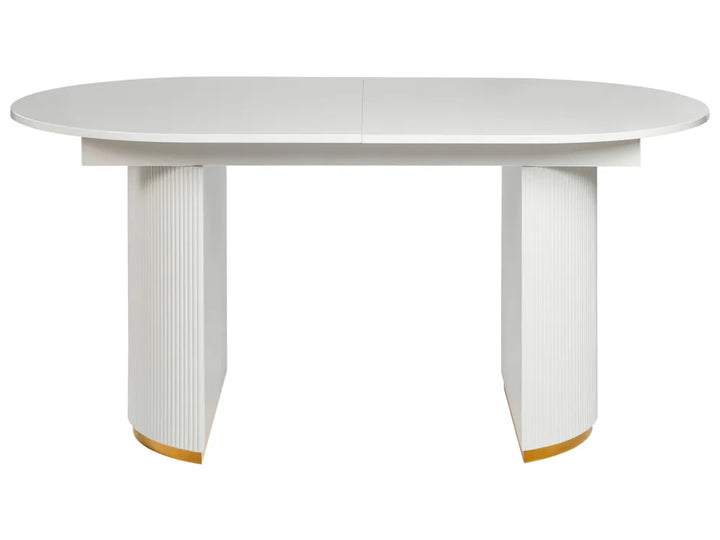 Extending Dining Table White 160/200 cm 90 cm Artemisia
