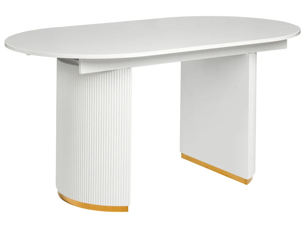 Extending Dining Table White 160/200 cm 90 cm Artemisia